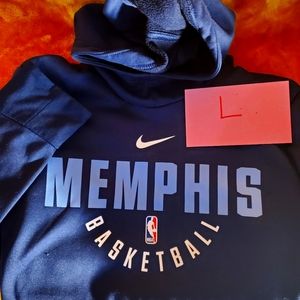 Boys Memphis Grizzlies navy Nike hoodie Boys Large